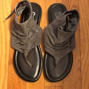 Gray sandals